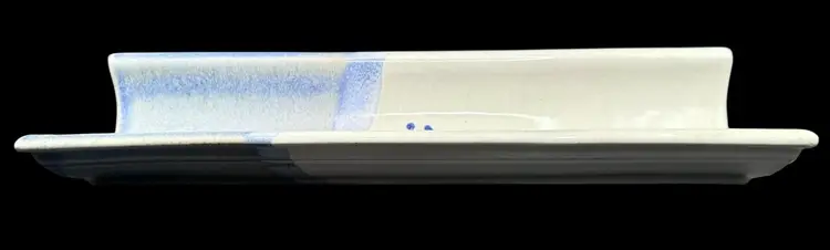 Signed Doug Hardy Pottery Stoneware Wall Hanging Bread Platter Sushi Plate 14”