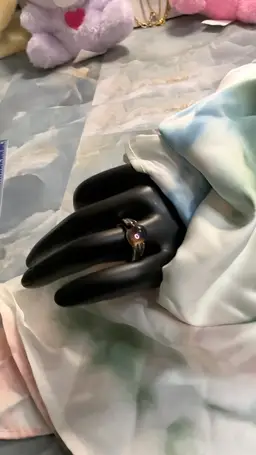 Vintage Clear Glass Mini Globe Ring