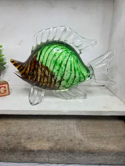 Art Glass Fish Paperweight