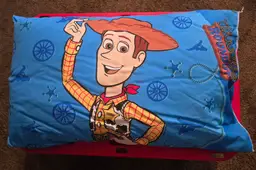 Vintage Toy Story Buzz Lightyear Woody Jumbo Pillow Brand New