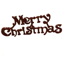 Merry Christmas Cast Iron Sign