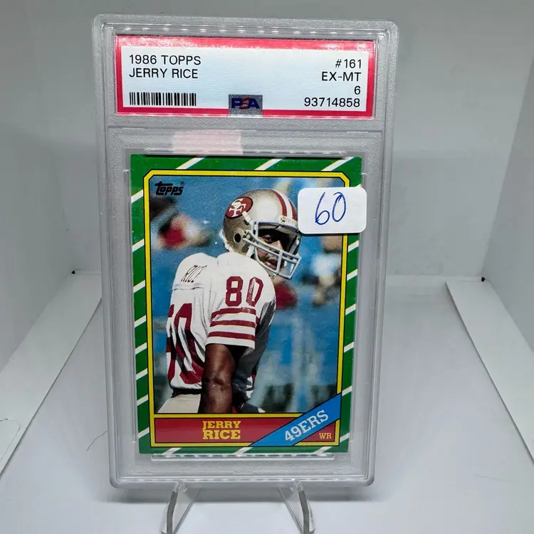 1986 Topps Jerry Rice PSA 6 Niners 49ers