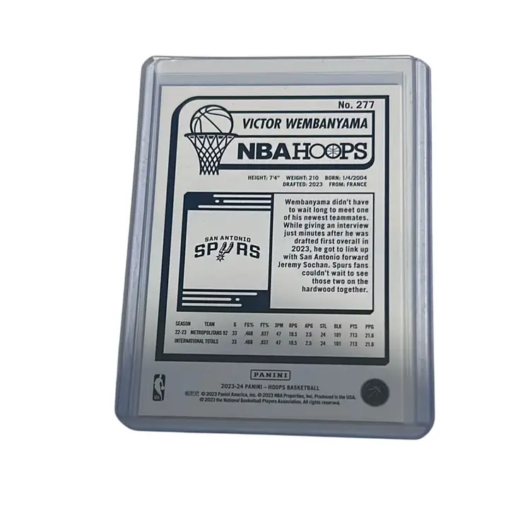 Panini NBA Hoops Rookie Victor Wembanyama