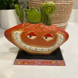 Midwest Cannon Falls Whimsical Halloween Jack-0-Lantern Pumpkin Wood Decor