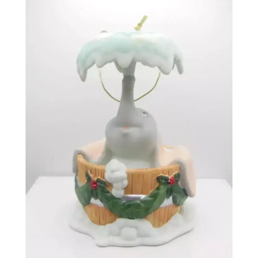 Grolier Disney Porcelain DUMBO 2012 Christmas Ornament NIB, RARE