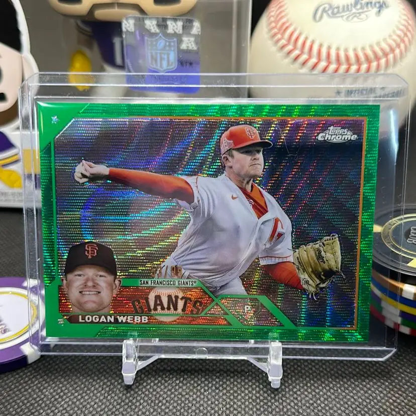 Logan Webb 2023 Topps Chrome Green Wave Refractor /99 San Francisco Giants