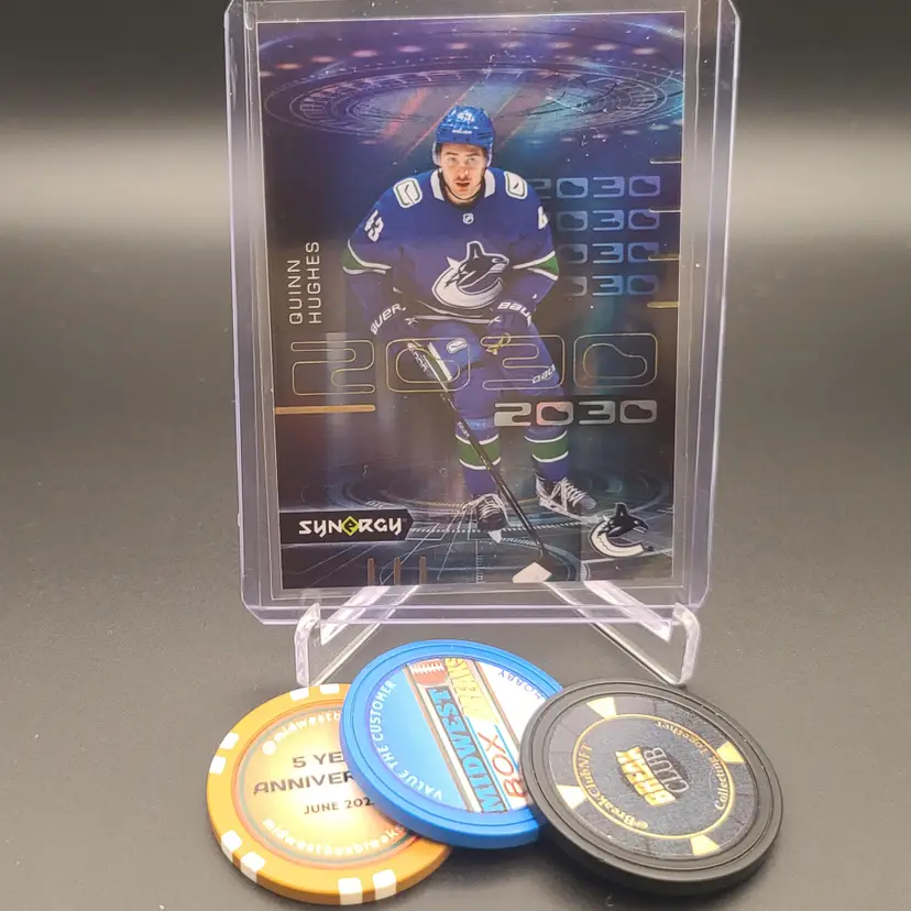 2022-23 Upper Deck Synergy Quinn Hughes 2030 Insert Card # 12 Of 18 - Vancouver Canucks Hockey Card