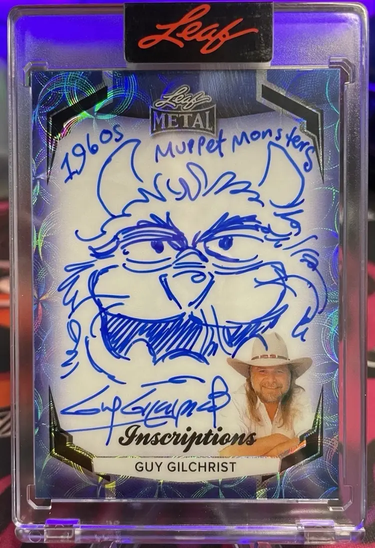 2025 Leaf Muppet Monsters Sketch by Guy Gilchrist Inscription Auto Holiday #/35