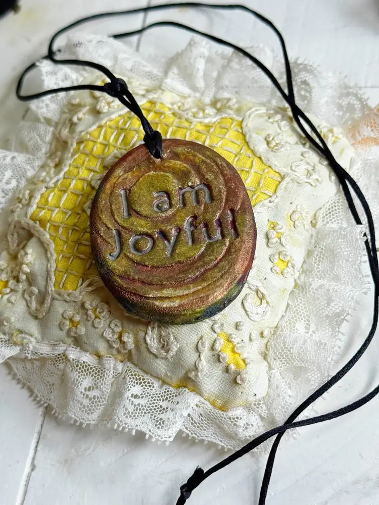 Dragonfly I Am Joyful Necklace