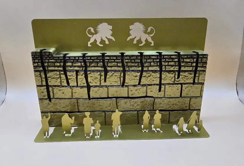 Chen Taoz Western Wall THE WESTERN WALL HANUKKIAH STONES & TEARS SCUPTURE