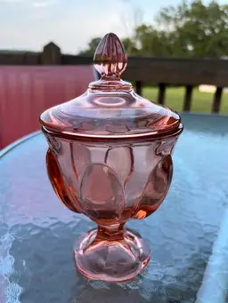 LE SMITH Thistle Epic 6 Petal Lidded Candy Dish