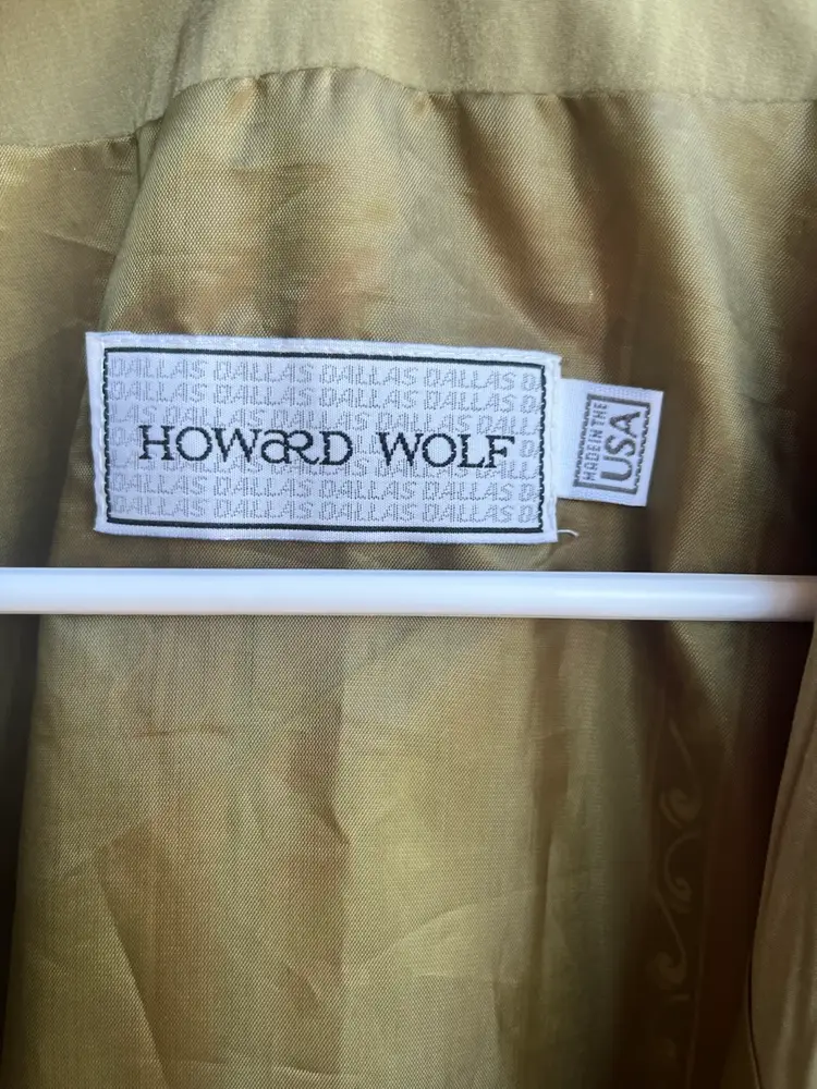 Vintage Howard Wolf Colorful Jacket Light Weight Button Down Size 12