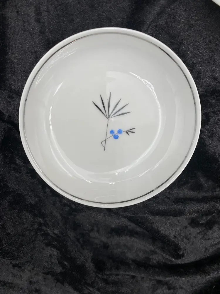 Salt & Pepper Shakers w/Cup and Plate, Fine China, Bavaria, Germany, Arlington