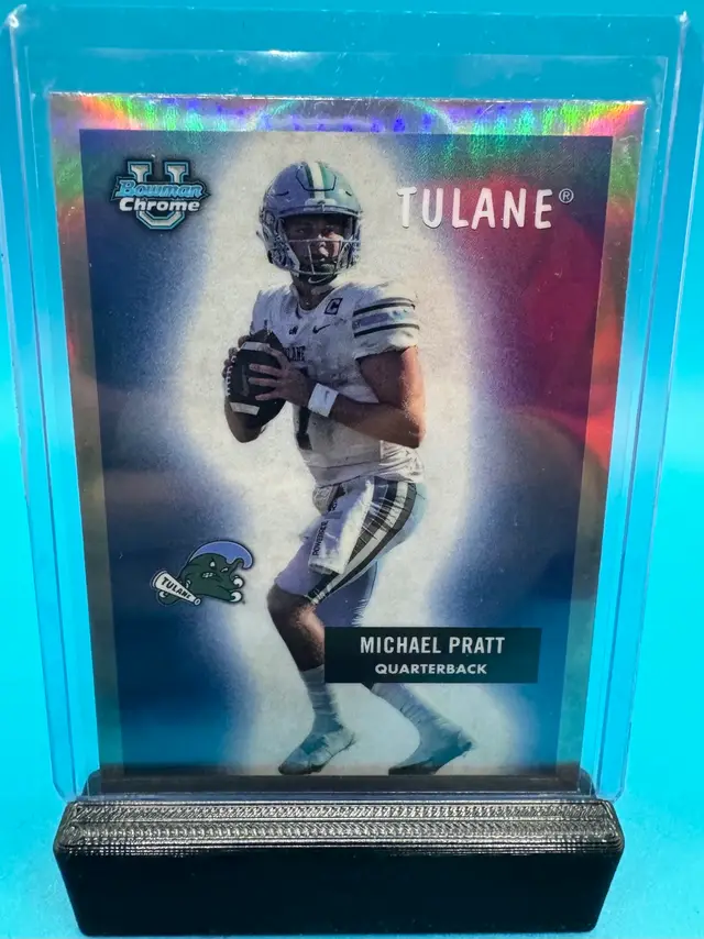 Michael Pratt Bowman Chrome U 1955 Tulane Green Wave
