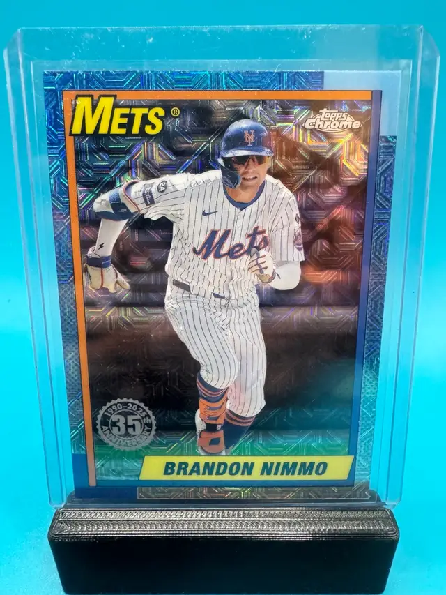 Brandon Nimmo Silver Pack Mojo Refractor New York Mets
