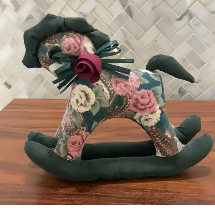 Vintage Quilted Rocking Horse