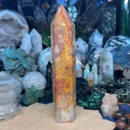 Yellow Crazy Lace Tower 9”