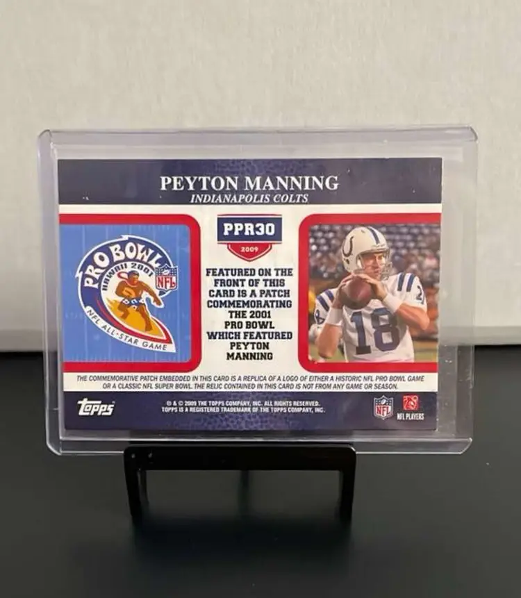 2009 Topps Postseason Patches Peyton Manning