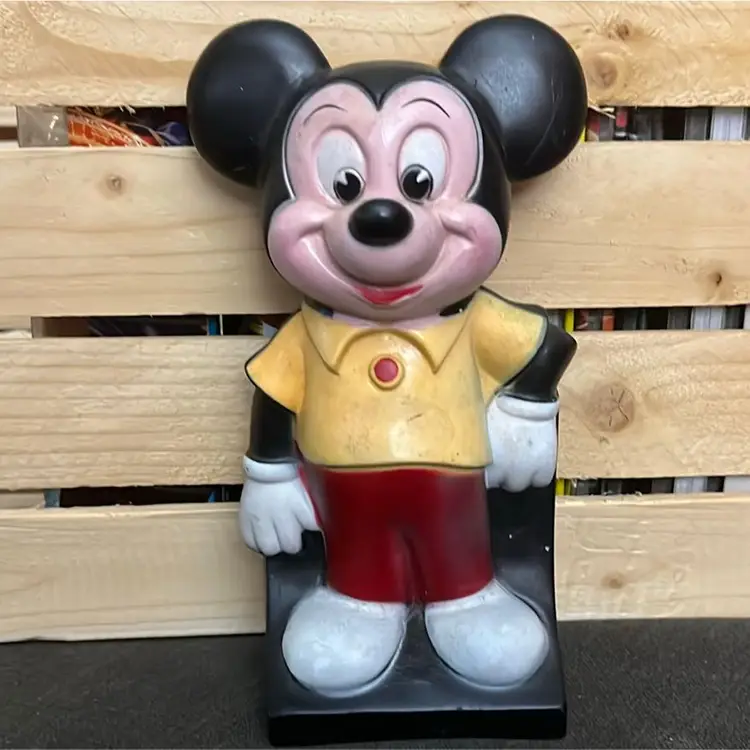 Mickey Mouse Vinyl Bank - Vintage Disney