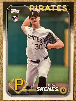 2024 Topps Update Series Paul Skenes Rookie Card Pittsburgh Pirates