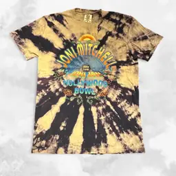 Joni Mitchell and the Joni Jazz Band Hollywood Bowl Tie Dyed T-shirt Medium