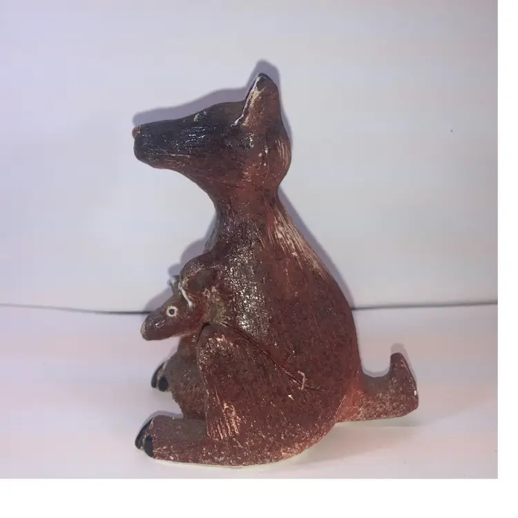 Artesania Rinconada Uragay Momma And Baby Kangaroo 