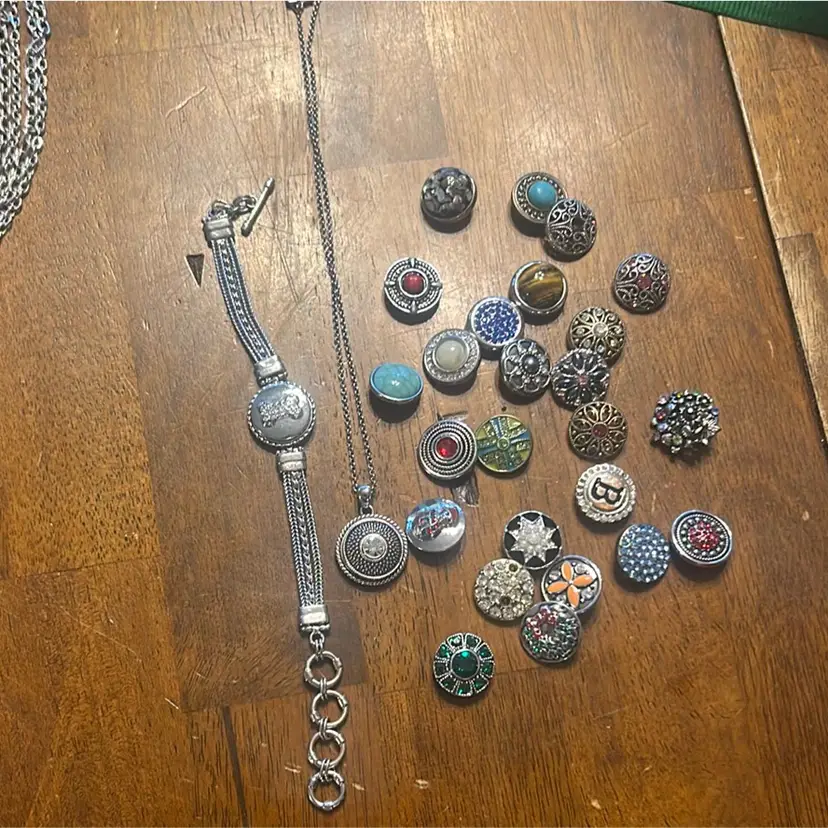 #61 - Ginger Snaps Necklace And Bracelet With Snaps