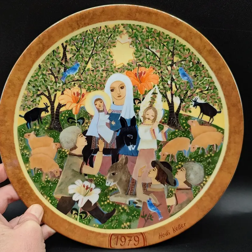 Vtg 1979 Hedi Keller " Die Anbetung" Collectors Plate