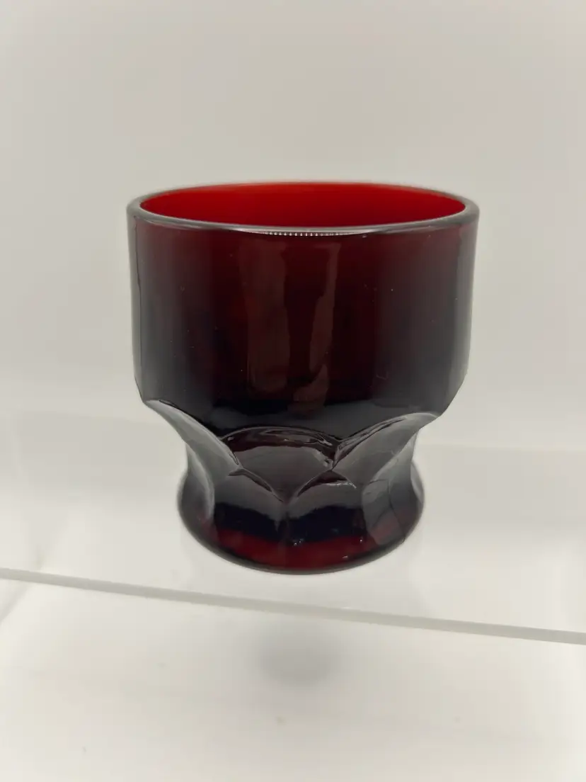 Georgian Honeycomb Tumbler - Ruby Red - VTG  NEW LOW SB