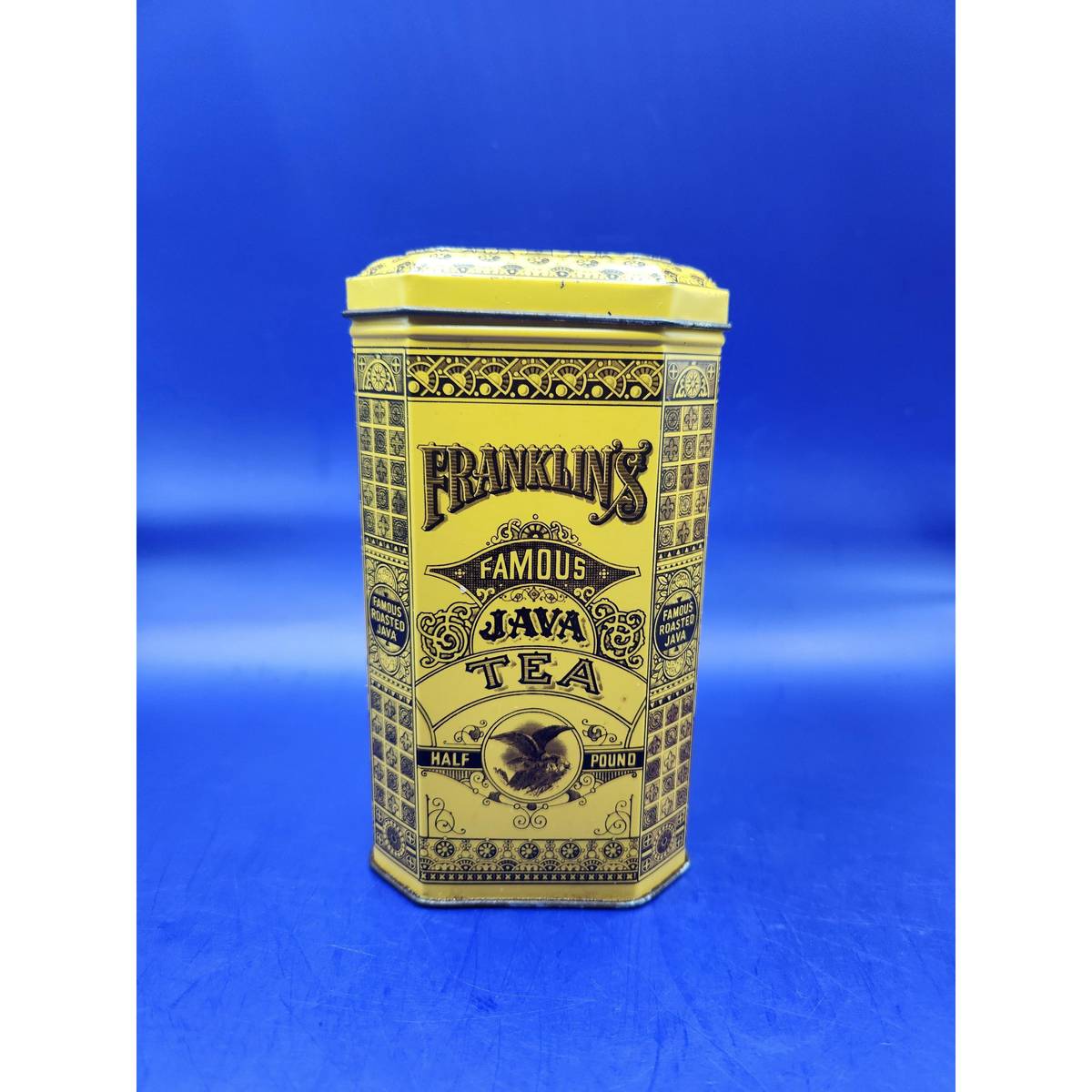 Java Tea Bener Niknax · Franklin's Famous Java Tea Half Pound Tin - England
