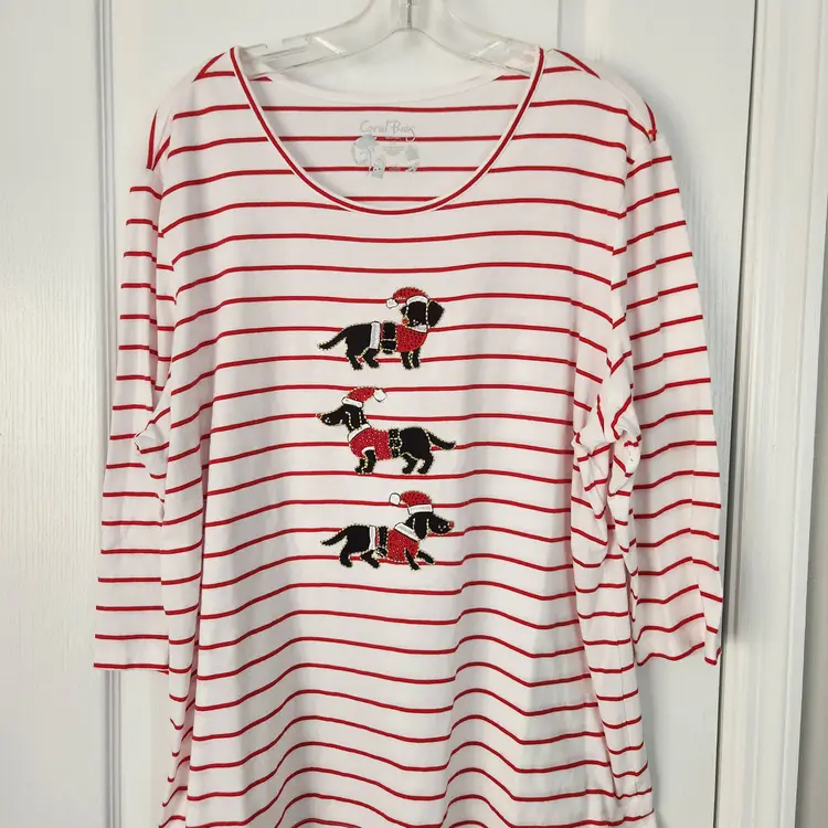 Christmas Shirt Coral Bay Size 1X