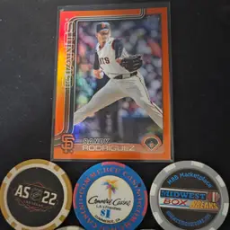 2025 Topps Update Randy Rodriguez Orange Rainbow Foil /25 - San Francisco Giants