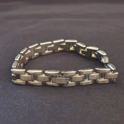Brutalist Bracelet Sterling Silver marked 925 (in 2 Places) Unbranded Vintage with Condition Issues