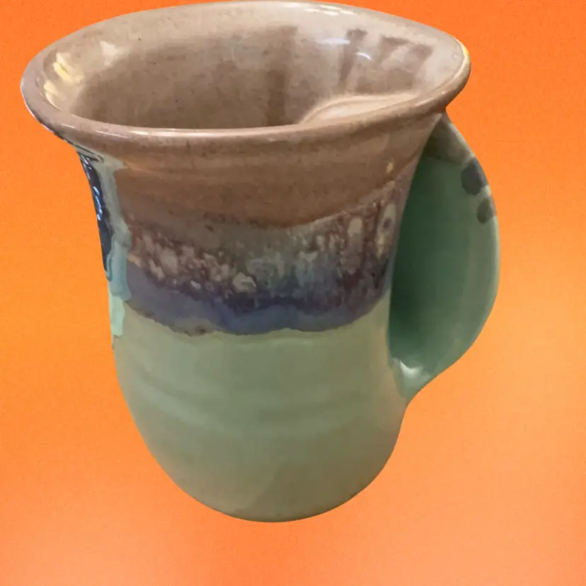 Teal Green Handmade Pottery Mug