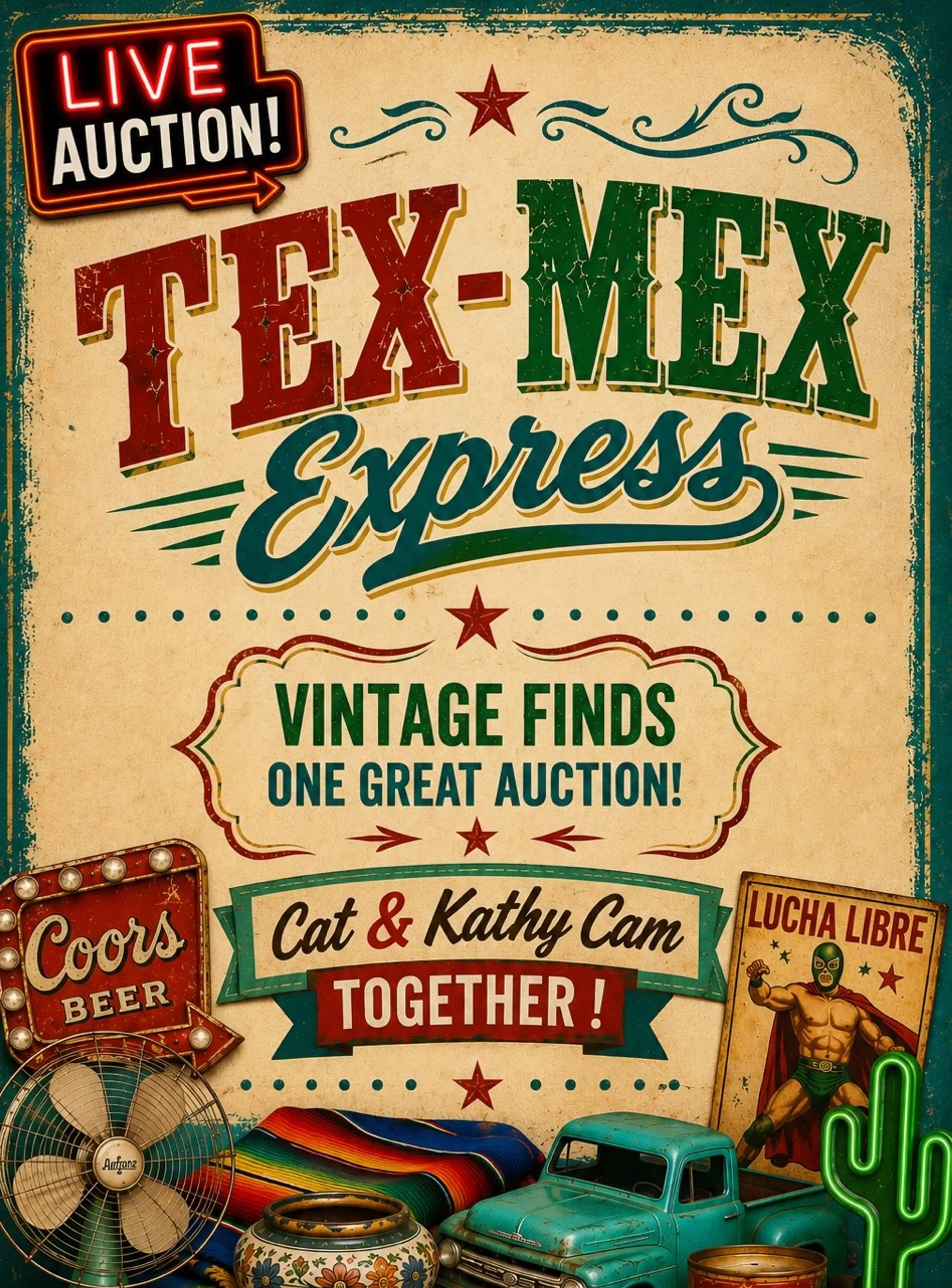 Tex-Mex Express!  Co-hosted By CatVela & Kathy Cam JOIN US!