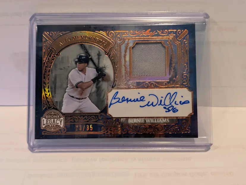 2025 Leaf A Bronx Legacy Bernie Williams Autograph Memorabilia /35 - ( A ) -