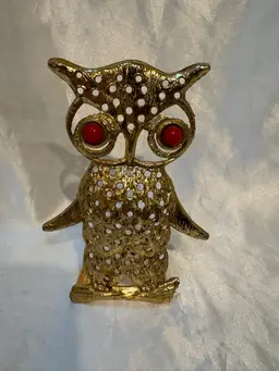 Vintage Owl Earring Holder