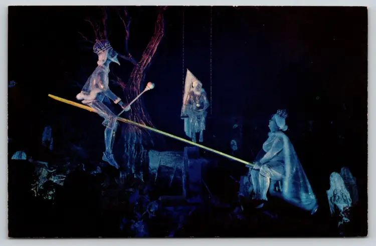 Postcard Haunted Mansion at Disneyland Anaheim California Disney Ghosts Spirits - 4837