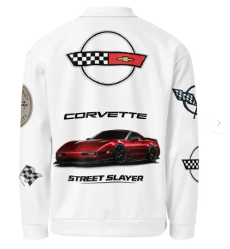 Unisex Corvette Street Slayer C4 Bomber Jacket