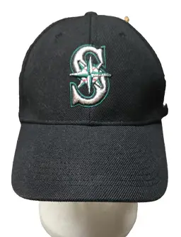 Seattle Mariners Nike Team OSFA Baseball Cap Black Strap Back MLB Genuine Merch