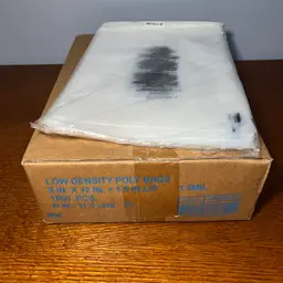 Reseller Supplies – 1,000 Clear 9x12 Self-Seal Poly Bags