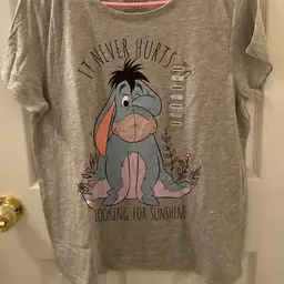 Disney, Winnie the Pooh, Eeyore, Gray, Women’s Size Large