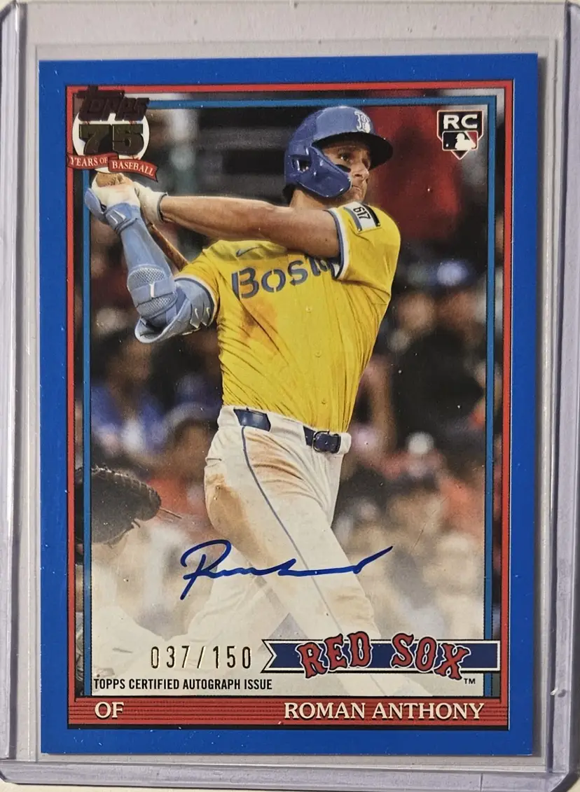 2026 Topps Series 1 1991 Roman Anthony RC Auto Blue 037/150