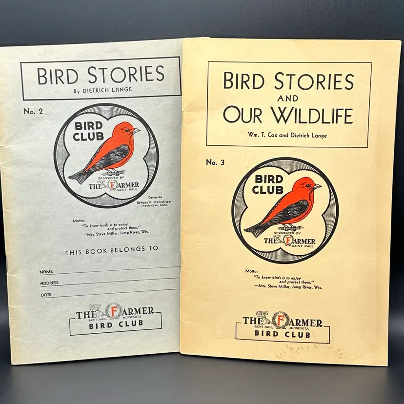 Vintage The Farmer Bird Club - Bird Stories No. 2 and No. 3 Books