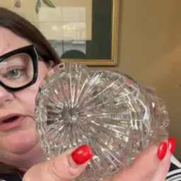 Heart Clear Cut Glass