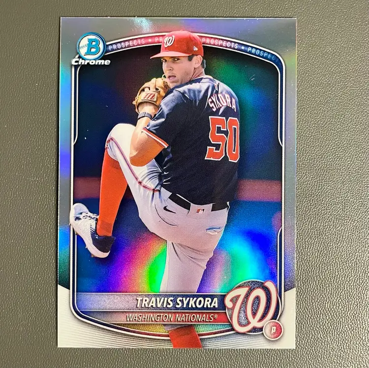 Travis Sykora (Washington Nationals) 2025 Bowman Draft Chrome Refractor