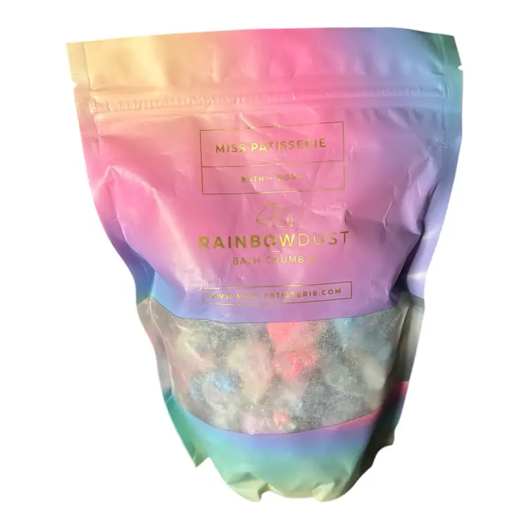 MISS PATISSERIE Rainbow Dust BATH CRUMBLE LARGE 14 OZ Bag NEW