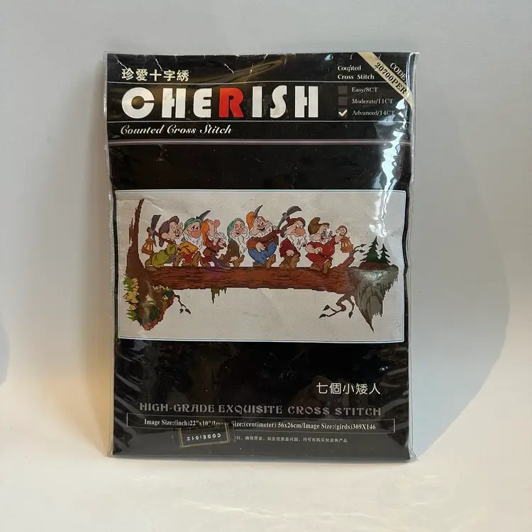 Cherish Counted Cross Stitch Snow White And The Seven Dwarfs