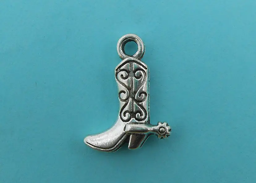 10pcs Cowboy Boot Charms #CC137
