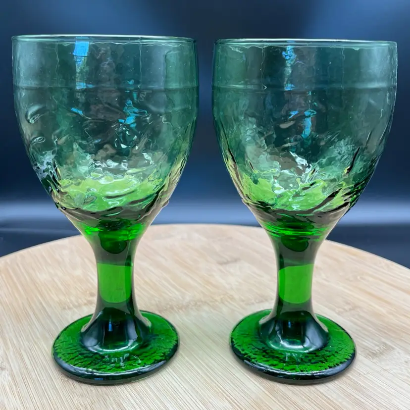LIBBY 16 OZ 🍃 GARDEN VINE 🍃 Gorgeous Green Goblets